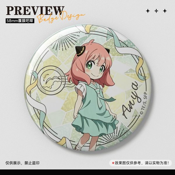 Anime Button Meatal badge Anya Forger SPY×FAMILY (in units of 10 pieces) No.2