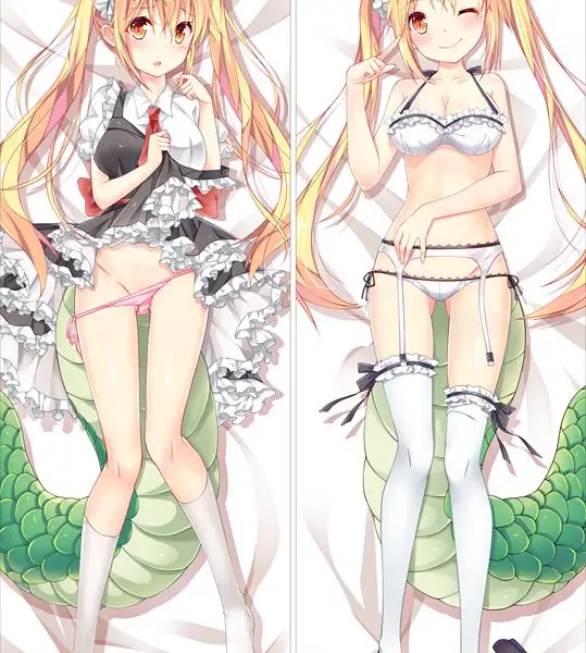 Anime Dakimakura Body Pillow Miss Kobayashi's Dragon Maid Tohru YC0636