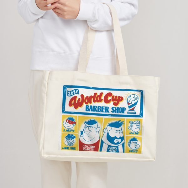 World CUP Horizontal Printed Canvas Tote Bag