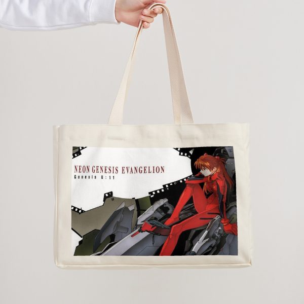 Neon Genesis Evangelion EVA Asuka Langley Soryu 002 Horizontal Printed Canvas Tote Bag