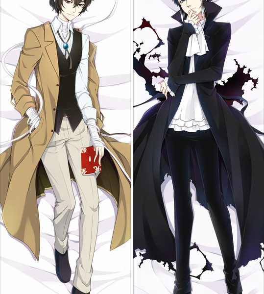 Bungo Stray Dogs Akutagawa Ryunosuke & Dazai Osamu Anime Dakimakura Body Pillow YC0565