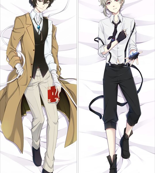 Bungo Stray Dogs Nakajima Atsushi & Dazai Osamu Anime Dakimakura Body Pillow YC0566