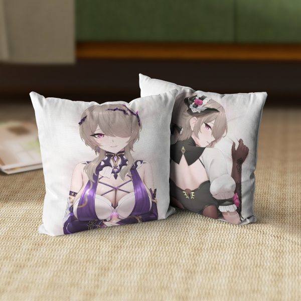 Rita Rossweisse Honkai Impact 3rd Anime Dakimakura Square Pillow 45x45cm 18x18 Inch