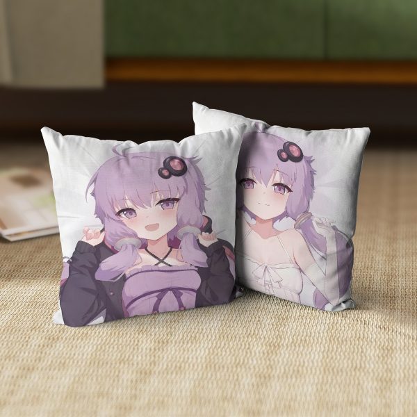 Yuzuki Yukari (Vocaloid) Anime Dakimakura Pillow 45x45cm 18x18 Inch