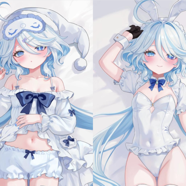 Bunny Furina Genshin Impact Anime Dakimakura Body Pillow 40*60CM