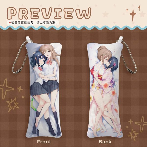 Adachi & Shimamura Mini Pillow Phone Strap Keychain (in sets of 5 pieces)