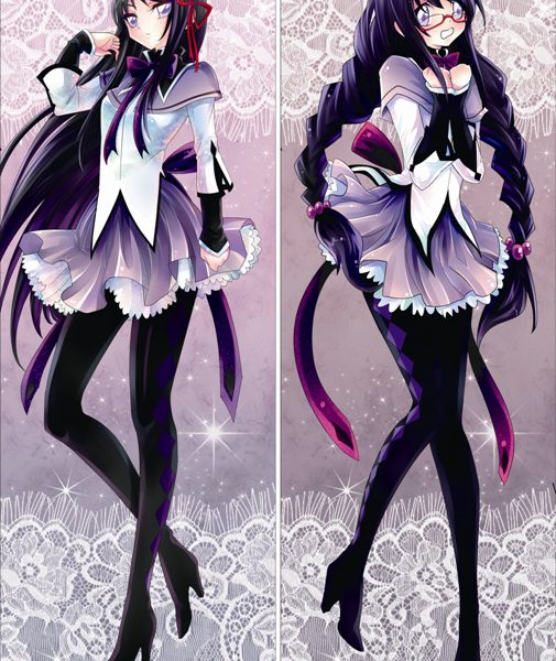 Homura Akemi (Puella Magi Madoka Magica) long‑straight‑black‑hair Anime Dakimakura Body Pillow