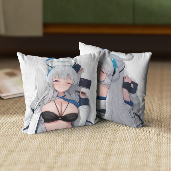 Ushio Noa Blue Archive Anime Dakimakura Square Pillow 45x45cm/18x18 Inch