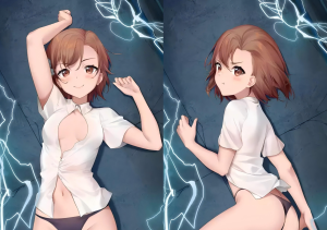 A Certain Scientific Railgun Mikoto Misaka small hanging pillow charm, anime mini keychain cushion
