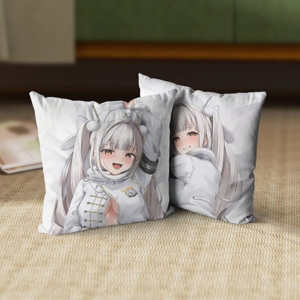 Blanc GODDESS OF VICTORY: NIKKE Anime Dakimakura Square Pillow 45x45cm/18x18 Inch