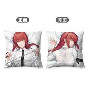 Anime Chainsaw Man Makima square decorative pillow cover