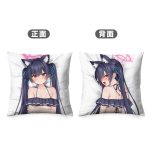 Blue Archive Serika Kuromi swimsuit style decorative square pillow for sofa decor