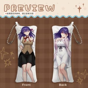 Matou Sakura Fate 10x3cm mini dakimakura keychain anime pendant pillow