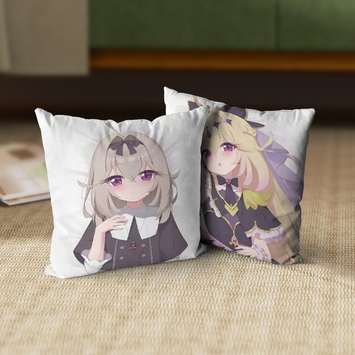 Moria Luluka Precure anime square throw pillow cover