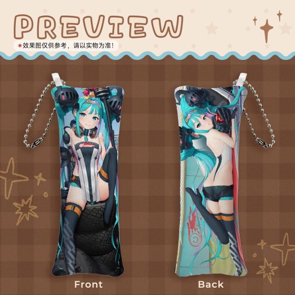 Racing Miku 2026 Mini Pillow Phone Strap Keychain (in sets of 5 pieces)