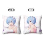 ReZERO Rem character 45cm square throw pillow case anime merchandise