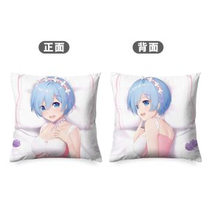 ReZERO Rem character 45cm square throw pillow case anime merchandise