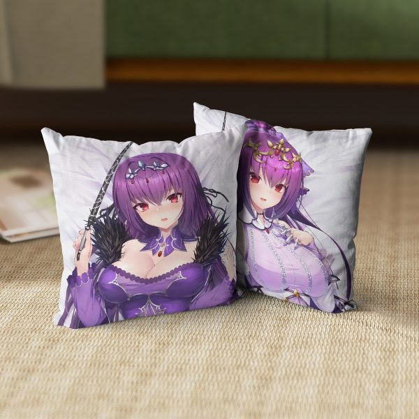 Scathach Skadi Fate Series Anime Dakimakura Square Pillow 45x45cm/18x18 Inch