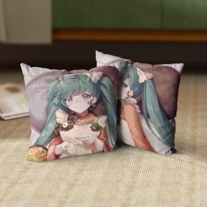 Snow Miku 2024 Vocaloid 45x45cm square anime throw pillow cushion cover