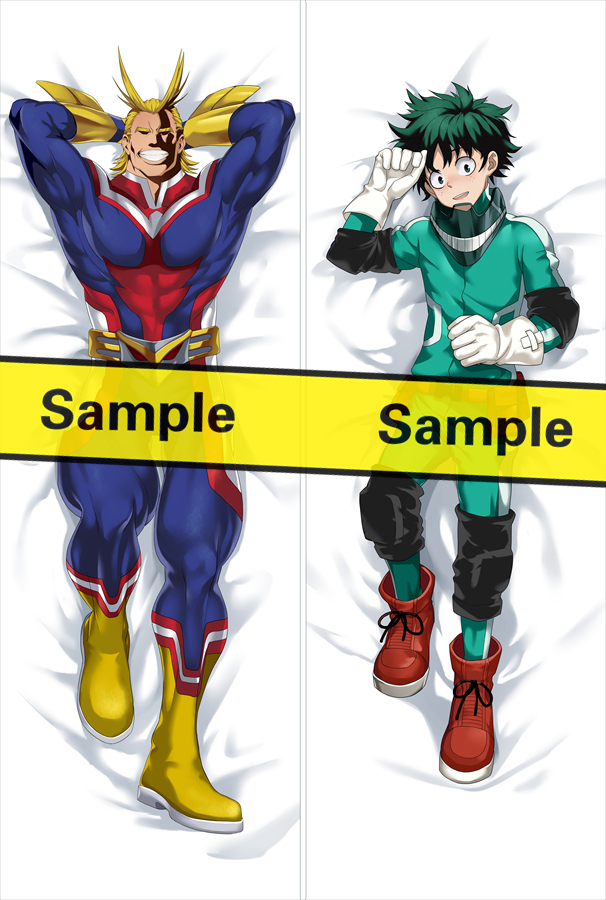 Izuku Midoriya All Might My Hero Academia dakimakura full body pillow cover