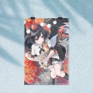 Aya Shameimaru Touhou Project B2 size peach skin suede anime tapestry wall scroll