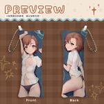 Mikoto Misaka A Certain Scientific Railgun 10x3cm mini dakimakura keychain anime pendant pillow